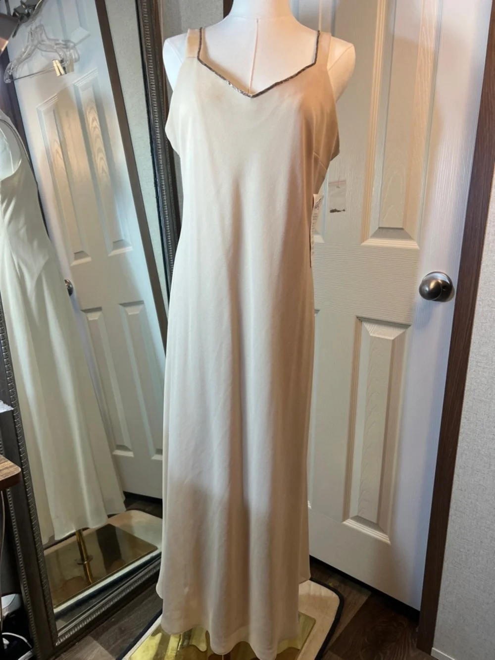 denim shirt with dress The Daybreak Medium Wash / XS Color:Beige lining New Bumpsuit WeWoreWhat Strapless Corset Midi down front